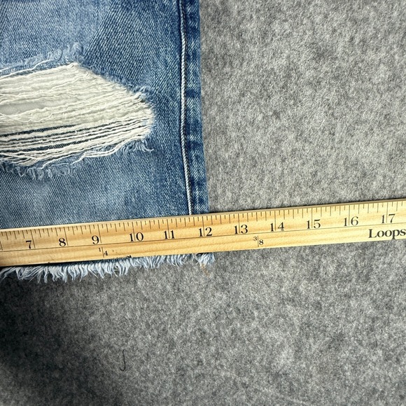 Baldwin Denim Maddie Solstice Distressed High Rise Shorts Size 28 Made in USA - Picture 4 of 8